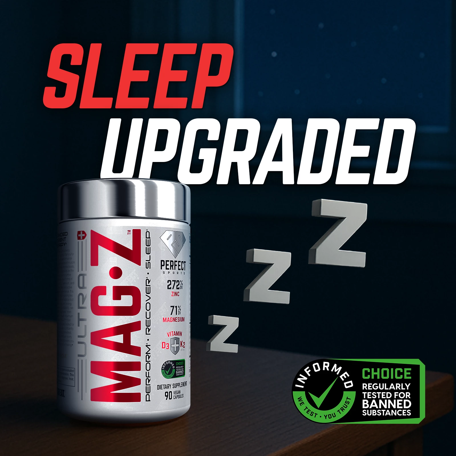 Ultra Mag-Z | Zinc & Magnesium for Sleep and Muscle Recovery