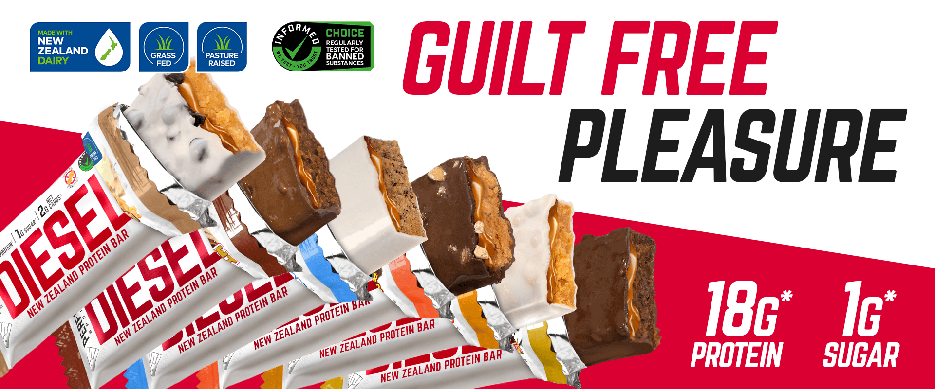 Guilt free pleasure protein bars.