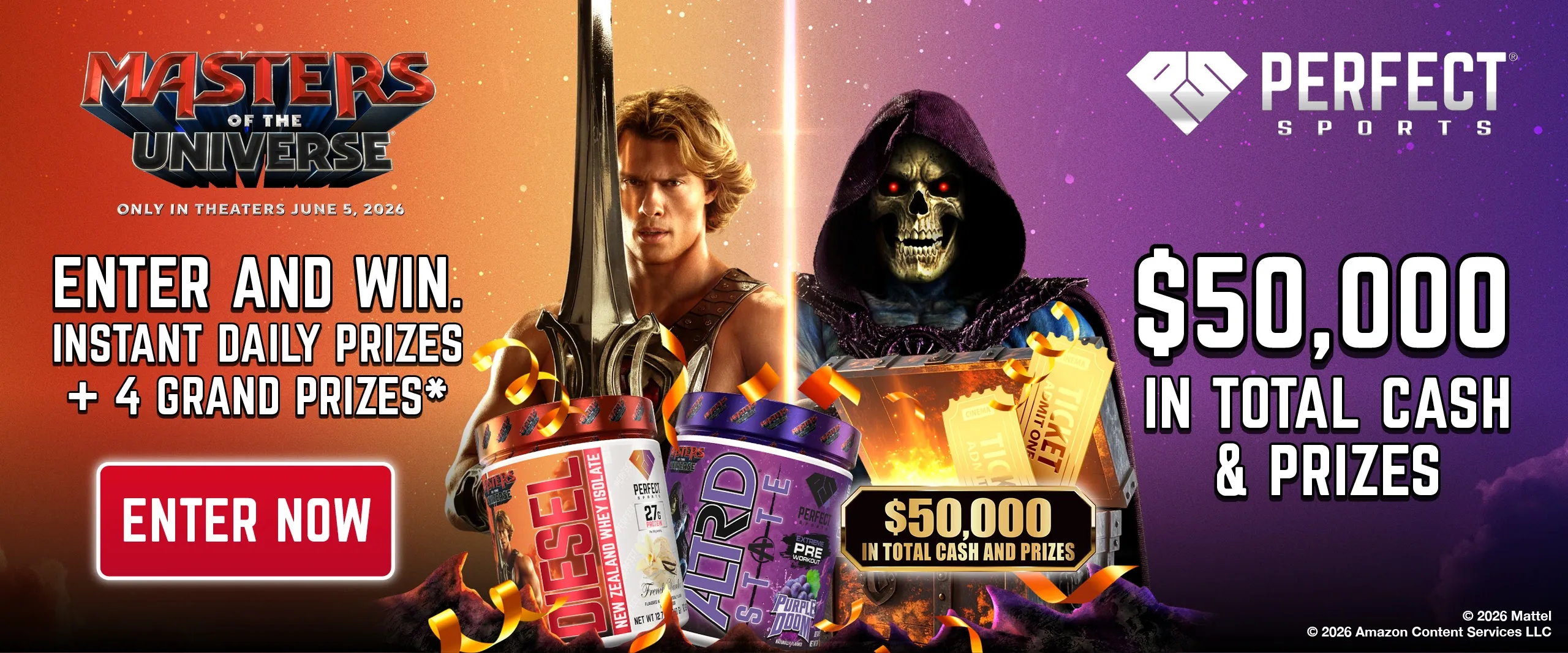 Masters of the Universe X PERFECT Sports $50,000 CONTEST - Enter and Win