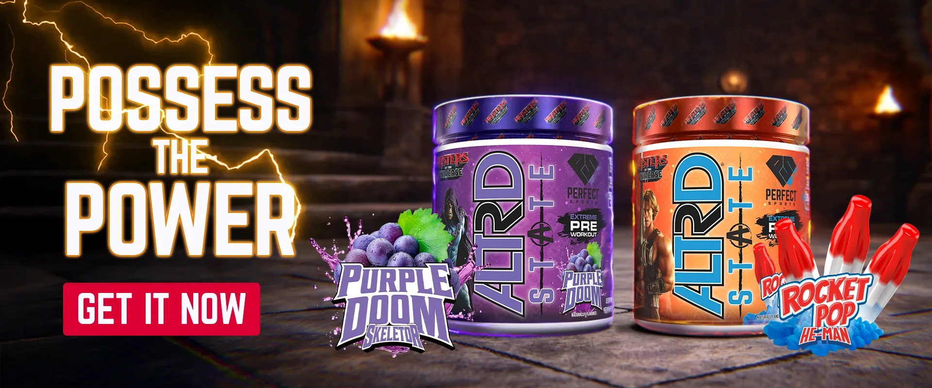 ALTRD STATE: Possess The Power - Purple Doom Skeletor & Rocket Pop He-Man - Get it now