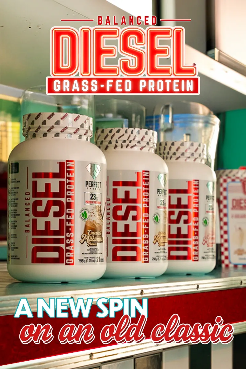 A NEW SPIN on an old classic - DIESEL BALANCED Grass-Fed Protein - Milkshake Series